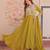 yellow georgette embroidered kurta sets
