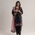 black silk blend embroidered kurta sets