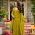 yellow viscose embroidered kurta sets