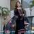 black chinon  kurta sets