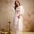 white chanderi embroidered kurta sets