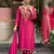 rani pink chanderi silk embroidered kurta sets