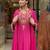 rani pink chanderi silk embroidered kurta sets
