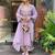 lavender chanderi silk embroidered kurta sets