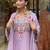 lavender chanderi silk embroidered kurta sets