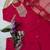red chanderi embroidered kurta sets