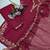 dark red chanderi silk embroidered kurta sets