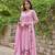 pink chanderi silk embroidered kurta sets