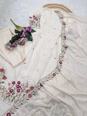 white chanderi silk embroidered kurta sets 3