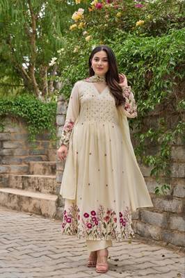 white chanderi silk embroidered kurta sets 5