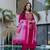 hot pink chanderi embroidered kurta sets