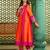 multicolor cotton silk embroidered kurta sets
