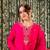 hot pink chanderi embroidered kurta sets