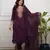 wine silk blend embroidered kurta sets