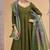 Green chiffon designer suit with pant & dupatta