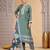 Green chiffon kurta set with loose pant & dupatta
