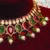 Gold plated kundan multicolor stones choker necklace set
