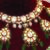 Gold plated kundan green stones choker necklace set