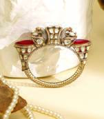 Zircon red stone royal kada