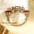 Zircon red stone royal kada