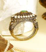 Zircon mint green stone royal kada