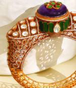 Zircon purple stone royal kada