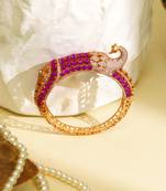 Zircon pink stone royal kada