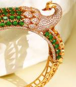 Zircon green stone royal kada