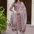 Off-white embroidered cotton salwar suit