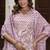Onion-pink embroidered cotton salwar suit
