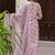 Onion-pink embroidered cotton salwar suit
