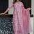 Light-pink] embroidered cotton salwar suit