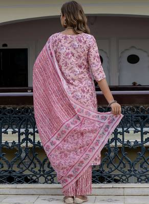 Light-pink] embroidered cotton salwar suit 3