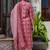 Peach embroidered cotton salwar suit