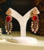 Zircon red stones danglers