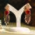 Zircon red stones danglers