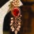 Zircon red stones danglers