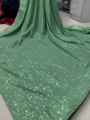 Bollywood sequin work saree with bangalory silk blend blouse(bollywood replica) 2