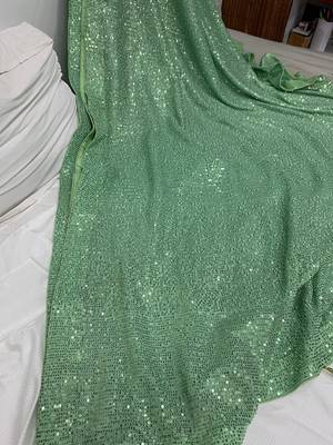 Bollywood sequin work saree with bangalory silk blend blouse(bollywood replica) 3