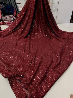 Bollywood sequin work saree with bangalory silk blend blouse(bollywood replica) 2