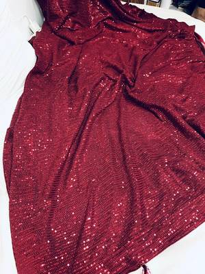 Bollywood sequin work saree with bangalory silk blend blouse(bollywood replica) 3