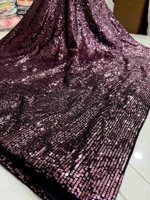 Bollywood sequin work saree with bangalory silk blend blouse(bollywood replica) 2