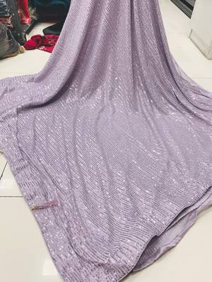 Bollywood sequin work saree with bangalory silk blend blouse(bollywood replica) 2