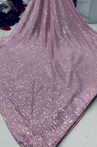 Bollywood designer heavy sequin work saree with bangalory silk blouse(bollywood replica)