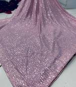 Bollywood designer heavy sequin work saree with bangalory silk blouse(bollywood replica)