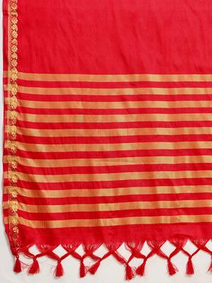 Red banarasi silk saree zari woven wedding traditional with blouse elegant party wear 5
