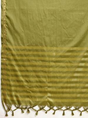 Mahendi banarasi silk saree zari woven wedding traditional with blouse elegant party wear 5