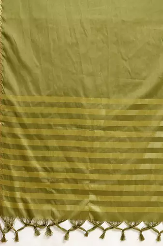 Mahendi banarasi silk saree zari woven wedding traditional with blouse elegant party wear