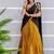 Yellow Color Kanchi Cotton South Indian Functional Wear Lehenga Choli