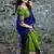Parrot Green Color Kanchi Cotton South Indian Functional Wear Lehenga Choli